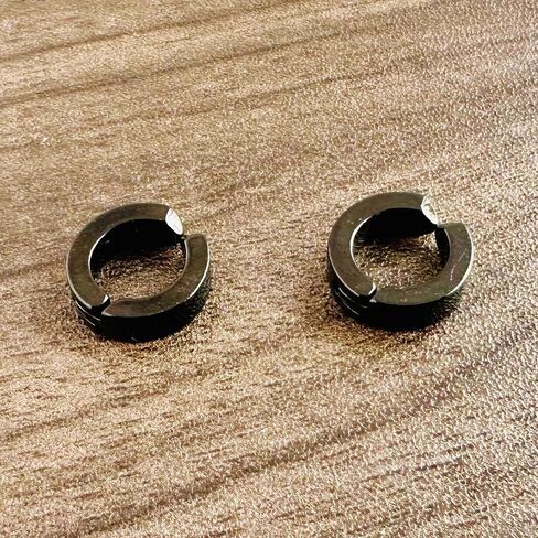 Punk Rock Stainless Steel Three Cubic Zirconia Huggie Ear Clip On Earrings in Saudi Arabia