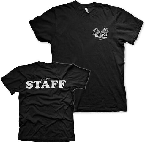 Roadhouse Officially Licensed Double Deuce Staff T-Shirt (Navy Blue) in Saudi Arabia