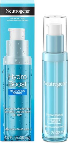 Neutrogena Hydro Boost Hydrating Hyaluronic Acid Serum, Oil-Free and Non-Comedogenic Face Serum Formula for Glowing Complexion, Oil-Free & Non-Comedogenic, 1 fl. oz in Saudi Arabia