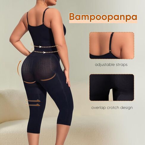 Tummy Control Bodysuits Full Body Suit Shapewear One Piece Capri Jumpsuits for Women in Saudi Arabia