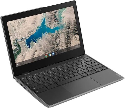 Lenovo 100E Chromebook 2ND Gen Laptop, 11.6" HD (1366 X 768) Display, MediaTek MT8173C Processor, 4GB LPDDR3 RAM, 16GB eMMC TLC SSD, Powervr GX6250, Chrome OS, 81QB000AUS, Black in Saudi Arabia