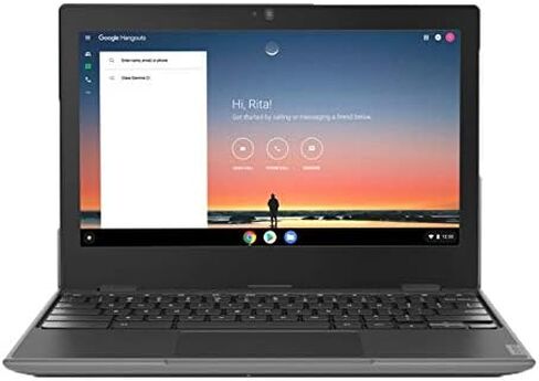 Lenovo 100E Chromebook 2ND Gen Laptop, 11.6" HD (1366 X 768) Display, MediaTek MT8173C Processor, 4GB LPDDR3 RAM, 16GB eMMC TLC SSD, Powervr GX6250, Chrome OS, 81QB000AUS, Black in Saudi Arabia