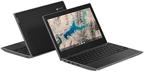 Lenovo 100E Chromebook 2ND Gen Laptop, 11.6" HD (1366 X 768) Display, MediaTek MT8173C Processor, 4GB LPDDR3 RAM, 16GB eMMC TLC SSD, Powervr GX6250, Chrome OS, 81QB000AUS, Black in Saudi Arabia