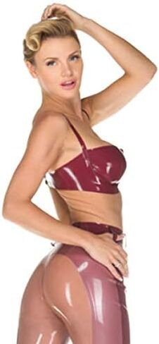 Palace Civet Latex Gummi Skinny Slim Contrasting Riding Slender Trousers Look Thinner Pants 0.6mm in Kuwait