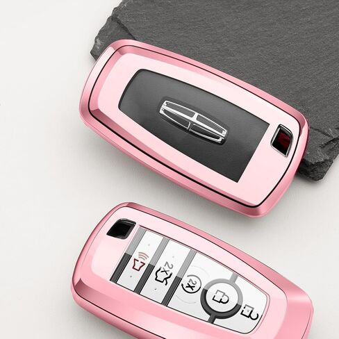 Car Key Fob Cover Compatible with Lincoln and Ford key Case Protector Accessories 2022 2023 2024 2025 Aviator Corsair Nautilus Navigator Bronco Edge Escape Expedition Explorer Maverick Mustang in Saudi Arabia