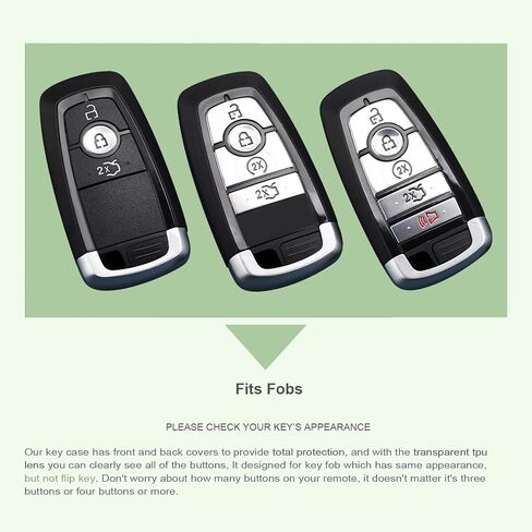 Car Key Fob Cover Compatible with Lincoln and Ford key Case Protector Accessories 2022 2023 2024 2025 Aviator Corsair Nautilus Navigator Bronco Edge Escape Expedition Explorer Maverick Mustang in Saudi Arabia