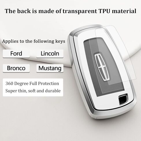 تغطية مفتاح السيارة FOB متوافق مع Lincoln و Ford Key Case Protector Expensory 2022 2023 2024 2025 Aviator Corsair Nautilus Nautigator Bronco Edge Escape Explorer Explorer Maverick Muveric in Kuwait