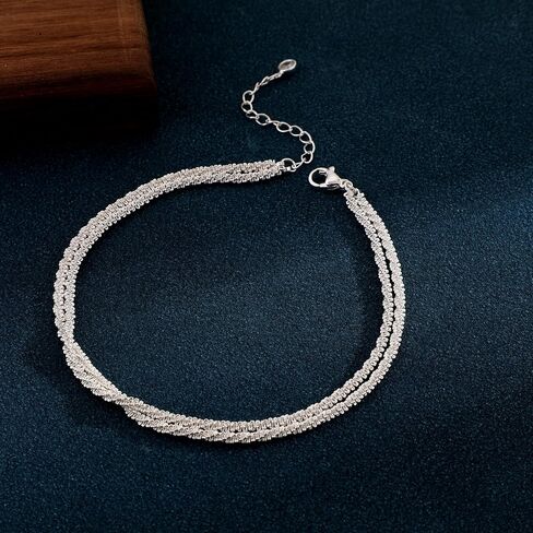 أساور الذهب في الكاحل للنساء ، طيلة مقاومة للماء 14K من الذهب المقاوم للماء بطبقات طبقات للنساء هدية مجوهرات عصرية لذيذة غير تشويه in Kuwait