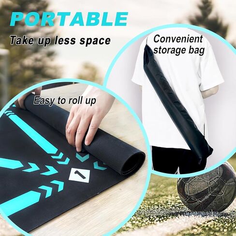 AllStyle By Patel Soccer Football Footstep Training Mat – Non-Slip, Silent, Improves Speed, Strength & Coordination for All Ages & Levels (Classic Edition) in Saudi Arabia