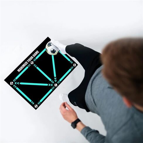 AllStyle By Patel Soccer Football Footstep Training Mat – Non-Slip, Silent, Improves Speed, Strength & Coordination for All Ages & Levels (Classic Edition) in Saudi Arabia