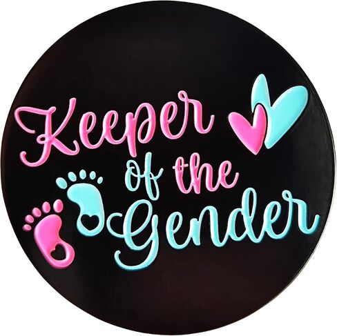 Gender Reveal Pins - Keeper of the Baby Feet Hearts Enamel Lapel Pins Badge, Team Boy Girl Button Pins for Baby Shower Party Favors and Gifts Decoration in Saudi Arabia