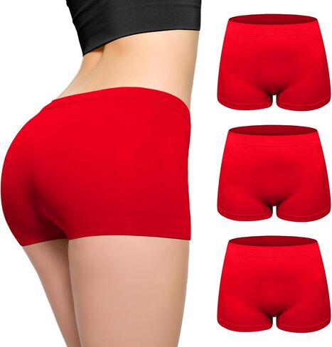 Love My Fashions® Boy Shorts Underwear for Women Anti Chafing Boxer Shorts Ladies Boxer Briefs Biker Short Boyshorts 3-Pack in Saudi Arabia