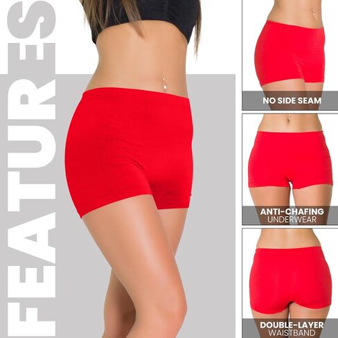 Love My Fashions® Boy Shorts Underwear for Women Anti Chafing Boxer Shorts Ladies Boxer Briefs Biker Short Boyshorts 3-Pack in Saudi Arabia