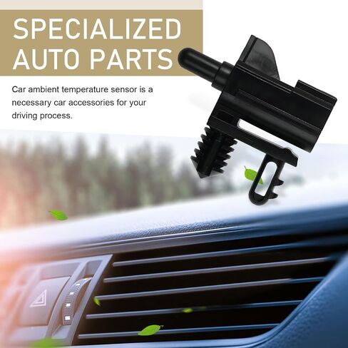 Ambient Air Temperature Sensor, External Standard Temperature Sensor, AU5Z12A647B AU5Z-12A647-B Outdoor Temperature Sensor Replacement, Compatible with Ford Lincoln (Black) in Saudi Arabia