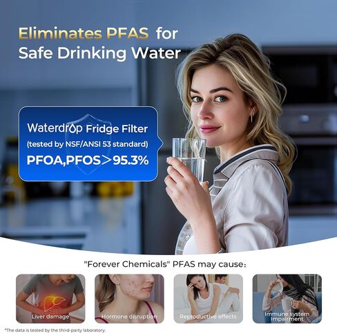 Waterdrop DA97-17376B Replacement for Samsung HAF-QIN/EXP, Refrigerator Water Filter, 4 Filters in Saudi Arabia