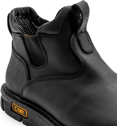 CEBU Men's Botin Grip Soft Toe Non Slip 6" Slip On Work Boots in Kuwait