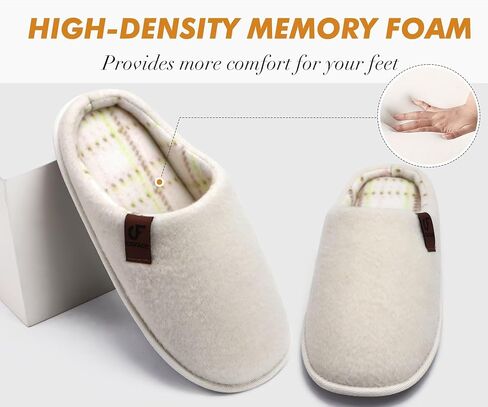 شبشب رجالي COFACE، إسفنج مريح للذاكرة للاستخدام الداخلي والخارجي سهل الارتداء للرجال، مريح لتقويم العظام والتهاب اللفافة الأخمصية ودعم قوس غرفة النوم ودفء فرو غامض وشتوي أحذية منزلية نعل صلب أسود مقاس 7 in Kuwait