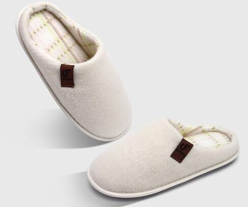 شبشب رجالي COFACE، إسفنج مريح للذاكرة للاستخدام الداخلي والخارجي سهل الارتداء للرجال، مريح لتقويم العظام والتهاب اللفافة الأخمصية ودعم قوس غرفة النوم ودفء فرو غامض وشتوي أحذية منزلية نعل صلب أسود مقاس 7 in Kuwait