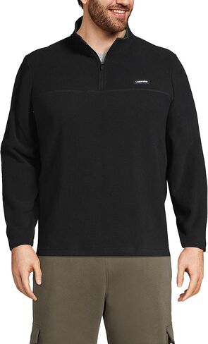 Lands' End Mens T100 Fleece Quarter Zip Radiant Navy Regular Medium in Saudi Arabia