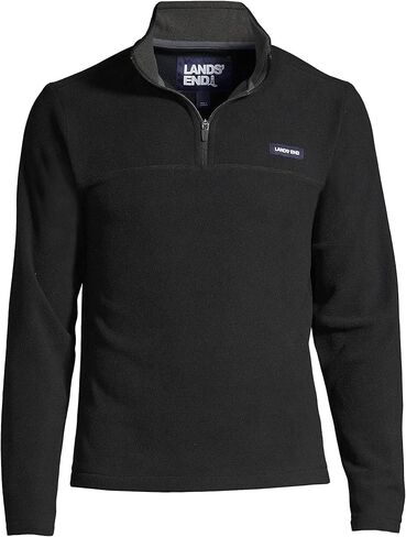 Lands' End Mens T100 Fleece Quarter Zip Radiant Navy Regular Medium in Saudi Arabia
