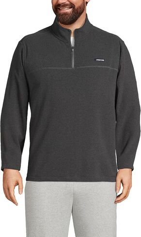 Lands' End Mens T100 Fleece Quarter Zip Radiant Navy Regular Medium in Saudi Arabia