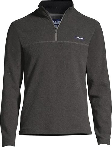 Lands' End Mens T100 Fleece Quarter Zip Radiant Navy Regular Medium in Saudi Arabia