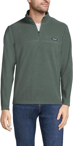 Lands' End Mens T100 Fleece Quarter Zip Radiant Navy Regular Medium in Saudi Arabia