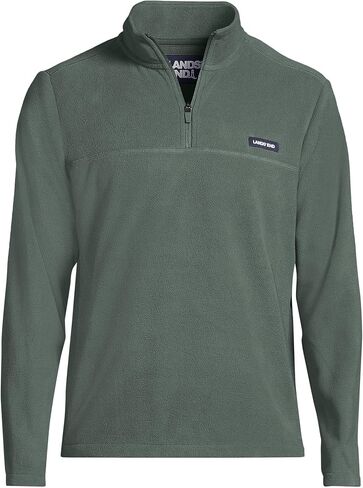 Lands' End Mens T100 Fleece Quarter Zip Radiant Navy Regular Medium in Saudi Arabia