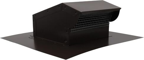 Rooftop Exhaust Vent Cap with Damper (8 Inch, Black) in Saudi Arabia