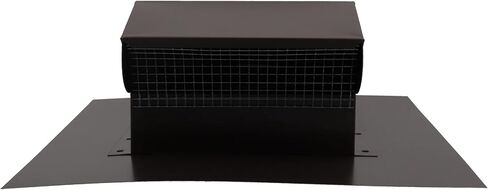 Rooftop Exhaust Vent Cap with Damper (8 Inch, Black) in Saudi Arabia