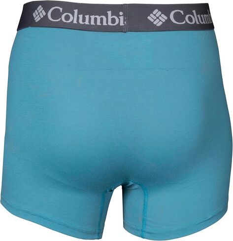 Columbia Men's 6 Pack Polyester Spandex Boxer Brief, X-Large Multi in Saudi Arabia