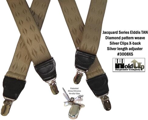 شركة تعليقات Series Jacquard Series Hold-Up للرجال على غرار X-Back مع مقاطع أسود بدون انزلاق سوداء براءة اختراع in Kuwait