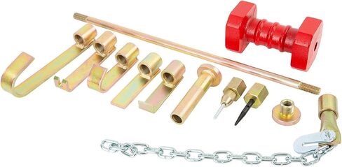Oemtools 25922 Dent Puller Kit ، مجموعة إزالة العاج من الفولاذ المزورة ذات 10 قطع للسيارات ، وتشمل 12 رطلاً مطرقة شرائح ، والسنانير ، والسائقين ، والسحابات ، والأدوات in Kuwait