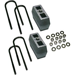 Superlift 4" Block Kit for Ford F-250/F-350 | Rear Lift Blocks, U-Bolts, & Hardware | 9049 | Fits 1999-2010 Ford F-250 / F-350 Super Duty 4WD with 3 5/8 AxleTube without Top Mounted Overload Leaf
