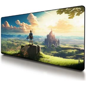 Zelda XXL Gaming Mouse Pad Extra Large Extended Non Slip Mouse Pad - Keyboard and Mouse Desk Pad, Anime Gaming Mouse Mat for Computer 31.5 x 15.7 in