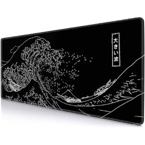 IMAYONDIA Large Mouse Pad, Non-Slip Rubber Base Mousepad with Stitched Edges, Keyboard Mouse Mat Desk Pad for Work, Game, Office, 31.5x11.8 Inch - Sunset or Sunrise Beach