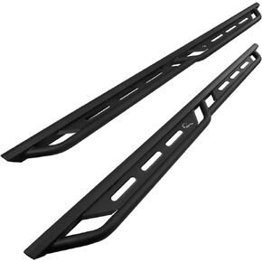 Running Boards Fits 2019-2024 Chevy Silverado/GMC Sierra 1500 | 2020-2023 Silverado/Sierra 2500/3500 Crew Cab Heavy Duty Pickup Truck Side Steps Off Road Nerf Bars Heavy Texture Black