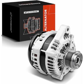 A-Premium Alternator Compatible with Chevrolet Traverse 09-17 & GMC Acadia 07-16 & Buick Enclave 08-17 & Saturn Outlook, V6 3.6L, 12V 170A CW 6-Groove Clutch Pulley, Replace# 25815839, 104210-6310