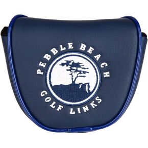1pcs Golf Cover Mallet Headcover Pebble Beach with Magnetic Closure for Putter Club Head Cover