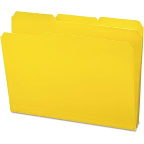 Smead Poly File Folder, Colored 1/3-Cut Tab, Letter Size, Assorted Colors, 25 Per Box (10530)
