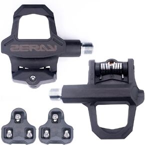 Zeray Carbon Road Bike Pedal with Cleats 3 Bearings Ultralight Clipless Cycling PedalHigh Performance ZP-115 Compatible with Look KEO Cleats
