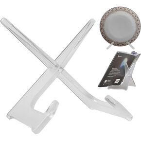 Acrylic Stand Plate Holder Picture Photo Frame for Display, Decorative Table Top Easels, 4.5 inch