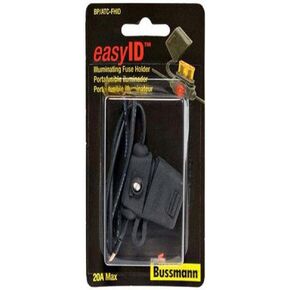 Bussmann BP/ATC-FHID easyID Inline Fuse Holder, Black