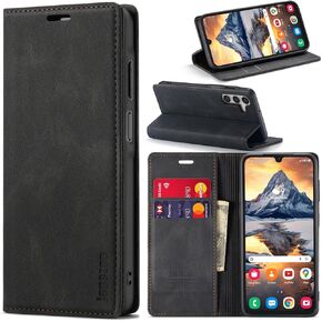 Samsung Galaxy A15 5G Case,Samsung Galaxy A15 5G Wallet Case with [RFID Blocking] Card Holder Kickstand Magnetic,Leather Flip Case Wallet for Samsung Galaxy A15 5G 6.5 Inch (Black)