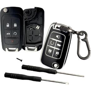 Key Fob Shell for Chevy 2014-2016 Malibu,2011-2016 Cruze,Entry Remote Key Fob with Key Cover Keychain for 2010-2019 Equinox,2012-2017 Sonic,2014-2019 Impala,SS,Camaro in Kuwait