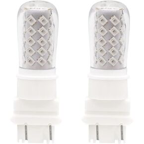 3157 LED Light Bulbs Red, 3056 3156 3057 4057 4157 LED Bulbs for Brake Lights, Backup Reverse Lights, Turn Signal Light, Tail Lights - Pack of 2