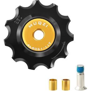 MUQZI Ceramic Derailleur Pulley Wheel, Bike 6-12 Speed Rear Derailleur Jockey Wheel for Shimano Sram Rear Derailleur