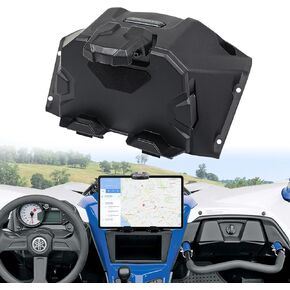 Electronic Device Mounts with Storage Box Organizer Tray Compatible with 2019-2024 Yamaha YXZ 1000R/ 1000R SS/SE/SS SE Accessories Electronic Device Phone Tablet GPS Holder