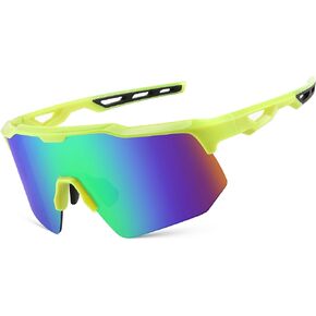 FEISEDY Sports Sunglasses Cycling Glasses for Men and Women,UV400 Protection Glasses for Baseball Fishing Golf B0069