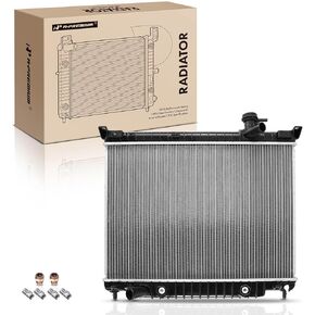 A-Premium Coolant Radiator with Transmission Oil Cooler Compatible with Chevy Trailblazer 2002-2009 & Buick Rainier 2004-2007 & GMC Envoy 2002-2009 & Isuzu & Oldsmobile & Saab, 4.2L, Replace# 2458